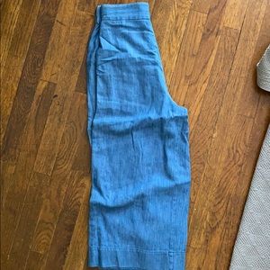 Madewell high waisted chambray pants